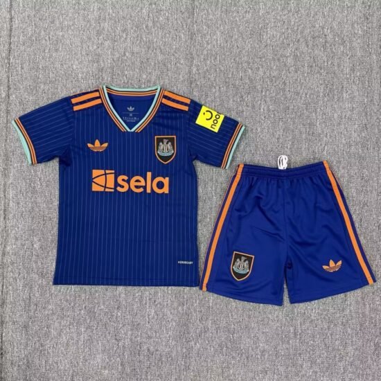 25-26 Newcastle Second Away Kids Soccer Jersey