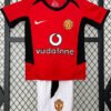 2002-2004 Manchester United Home Retro Football Jersey for Children