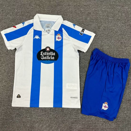 2024-25 Deportivo La Coruña Home Children's Football Jersey
