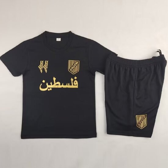 24-25 Palestina FC Black Anniversary Edition Kids Soccer Jersey *Gold Advertisement