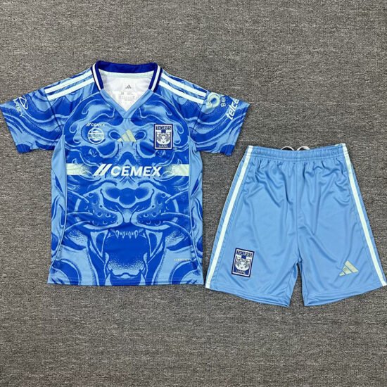 25-26 Tigres UANL Away Kids Soccer Jersey