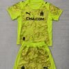 25-26 Marseille yellow goalkeeper children's soccer jersey