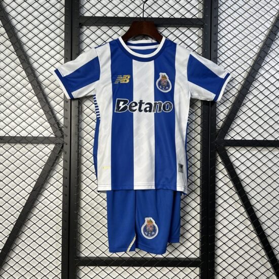 25-26 season Porto home children's football jersey