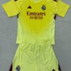 25-26 RMA Light Yellow Goalkeeper Children's Soccer Jersey