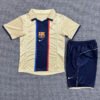 2001-2002 season Barcelona away game children's retro football jersey