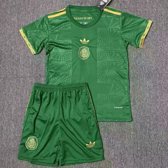 25-26 season Mexico special edition green children's soccer jersey