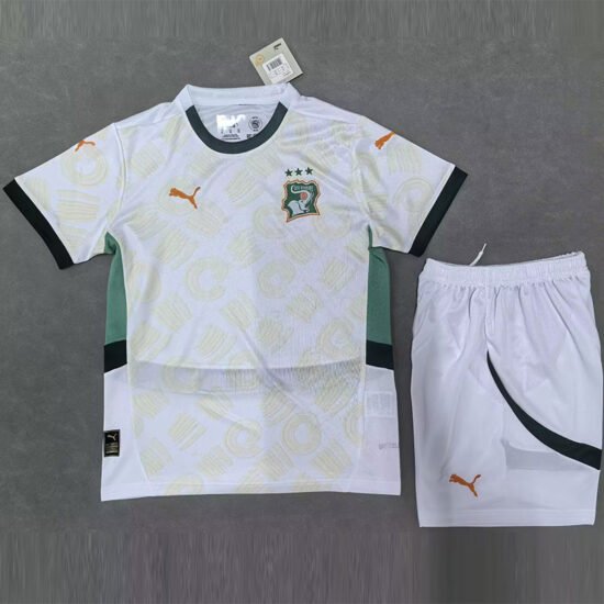 2024-25 Ivory Coast away children's football jersey