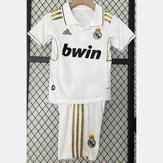 2011-2012 RMA Home Stadium Retro Soccer Jersey for Kids