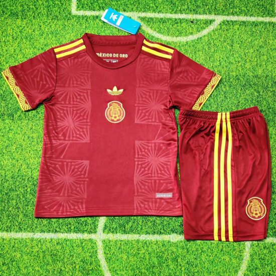25-26 season Mexico special edition red children's soccer jersey