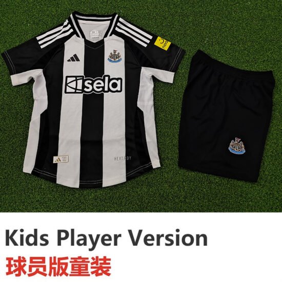 24-25 Newcastle Home Kids Player Version Soccer Jersey