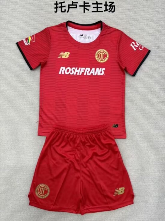 2025-26 Toluca home children's football jersey