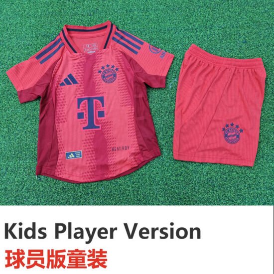 24-25 Bayern Home Kids Player Version Soccer Jersey