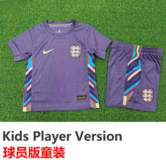 24-25 England Away Kids Player Version Soccer Jersey