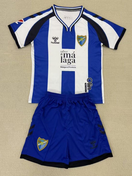 Malaga 25th Anniversary Children's Soccer Jersey for Season 25-26