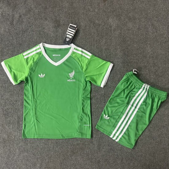 25-26 Mexico Gold Cup Green Goalkeeper Children's Soccer Jersey