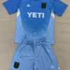 25-26 season Austin FC blue goalkeeper children's soccer jersey