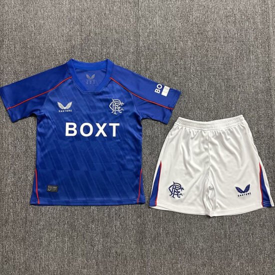 24-25 Rangers Home Kids Soccer Jersey