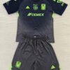 25-26 Tigres UANL Black GoalKeeper Kids Soccer Jersey