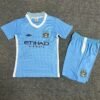 2011-2012 Manchester City Home Retro Football Jersey for Children