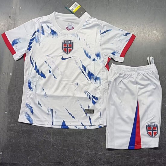 2024-25 season Norway away children's football jersey