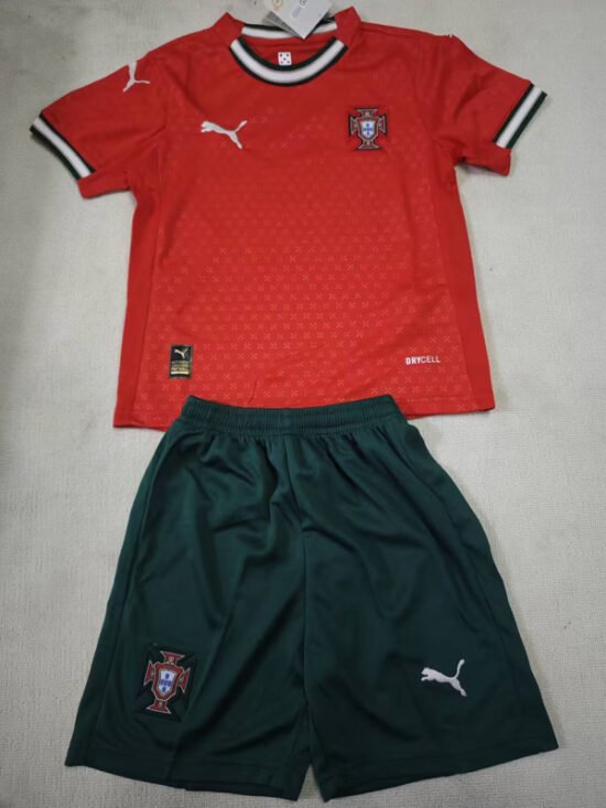 25-26 season Portugal home children's football jersey *PM