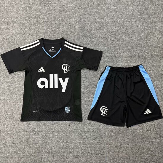 25-26 CHarlotte Away Kids Soccer Jersey