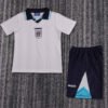 1996 England home retro football jersey for children