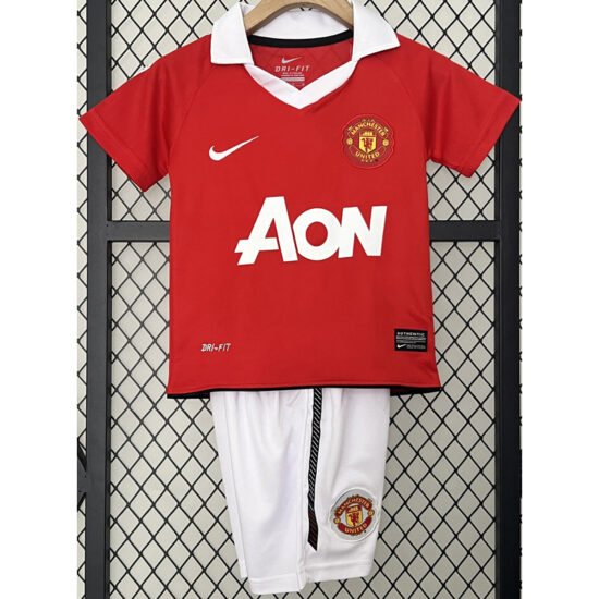 2010-2011 Manchester United Home Retro Football Jersey for Children