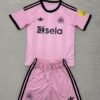 25-26 Newcastle goalkeeper pink children's soccer jersey