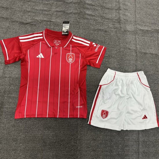 25-26 season Nottingham Forest home children's football jersey