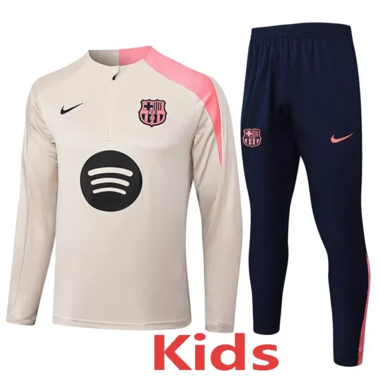 25-26 BAR Khaki Kids Half Pull Tracksuit (Children's Clothing) (Half Zipper)