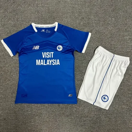 2024-25 Cardiff City Home Children's Soccer Jersey