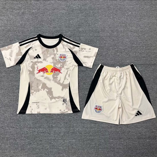 25-26 New York Red Bulls Away Kids Soccer Jersey