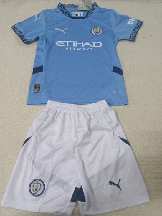 2024-25 Manchester City home children's football jersey