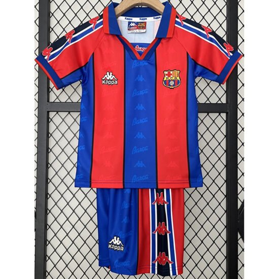 1996-1997 Barcelona home retro football jersey for children