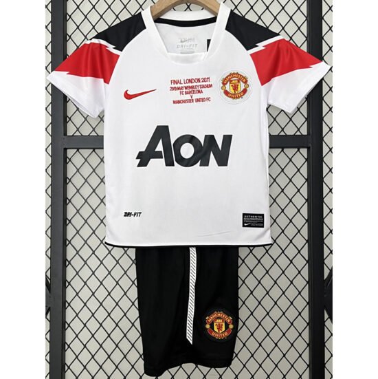 2010-2011 Man Utd Away Kids Retro Soccer Jersey (with "Finals" inscription)