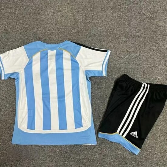2006 Argentina Home Stadium Children's Retro Soccer Jersey