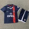 2001-2002 Paris Saint-Germain Home Retro Football Jersey for Children