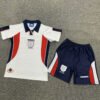 1998 England home retro football jersey for children