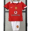 2004-2006 Manchester United Home Retro Football Jersey for Children