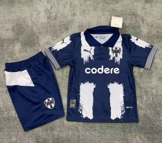 25-26 Monterrey Home Kids Soccer Jersey