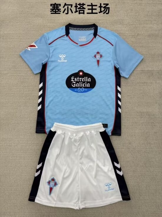 25-26 Celta Home Kids Soccer Jersey