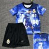 25-26 season Ronaldo No. 7 blue special edition children's soccer jersey