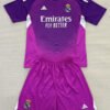 25-26 RMA Purple Goalkeeper Children's Soccer Jersey
