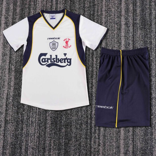 2001-2002 Liverpool away retro children's football jersey