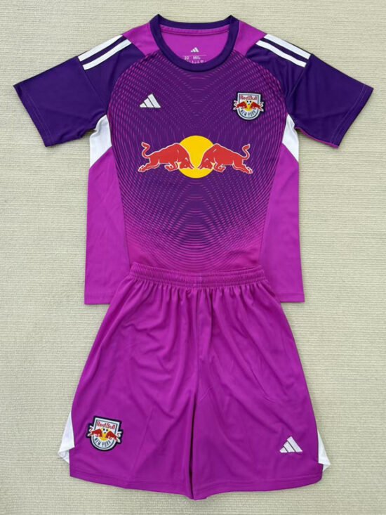 25-26 season New York Red Bulls purple goalkeeper children's soccer jersey