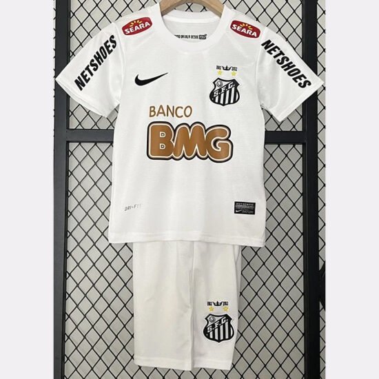 2012 Santos Football Club Home Retro Jersey for Children