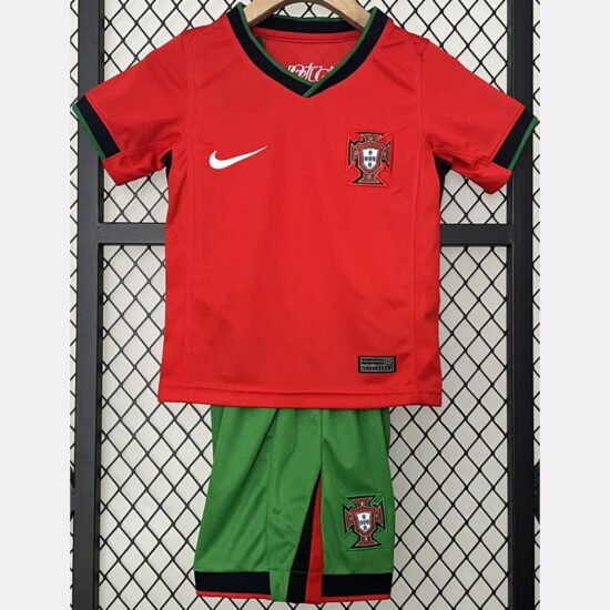 2024-25 Portugal Home Children's Football Jersey