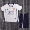 2008-2009 Man Utd Away Kids Retro Soccer Jersey
