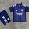 25-26 season Lyon away children's football jersey